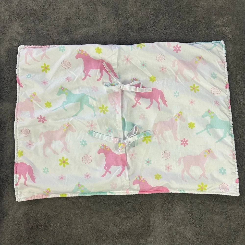 Rod’s True Western Pink Comforter Blanket Horses Pillow Case Sham Bedding Set